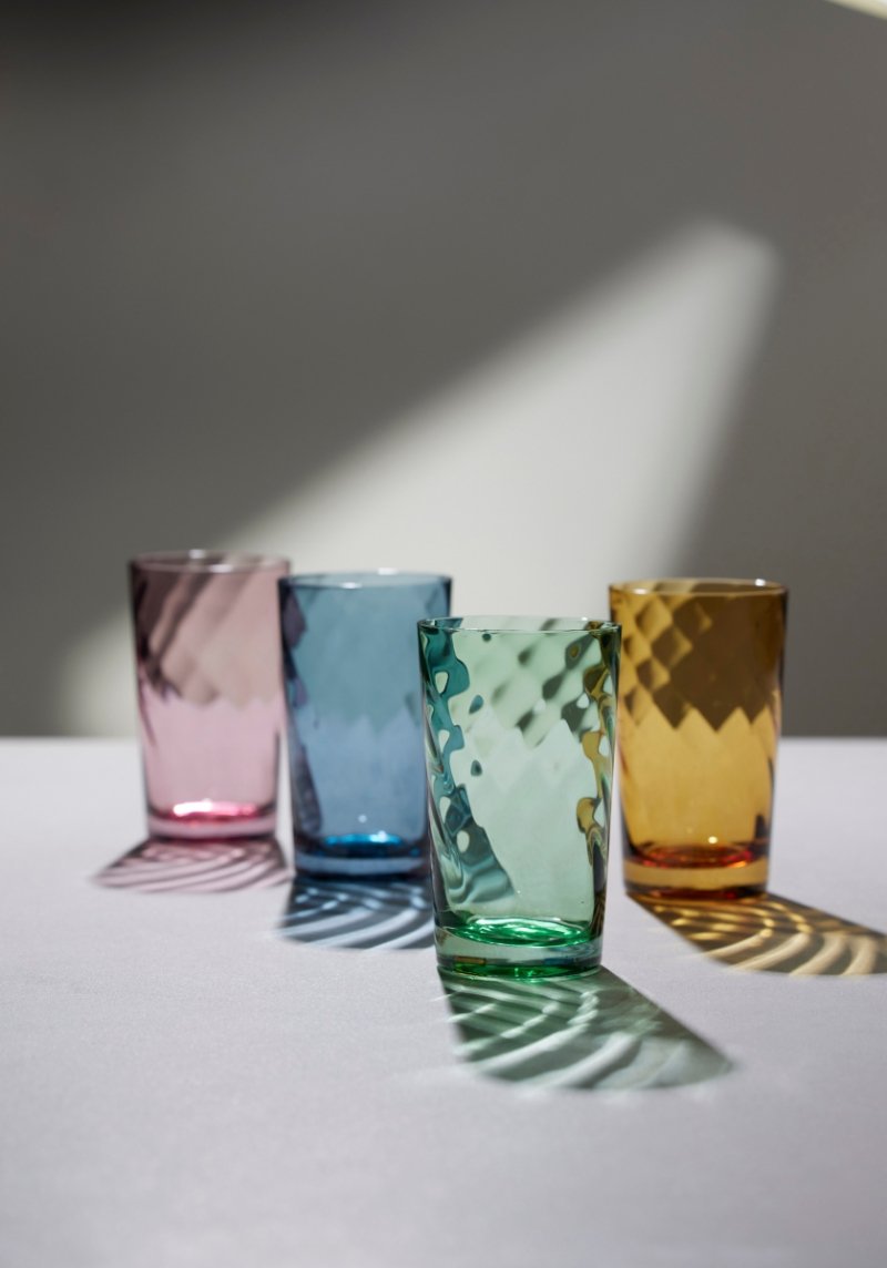 Lyngby Glass VIENNA Szklanki Wysokie 400 ml 4 Szt. / Żółte