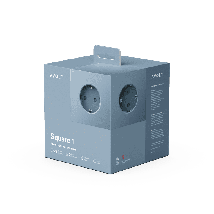 Square 1 USBC elegancka listwa wielogniazdowa