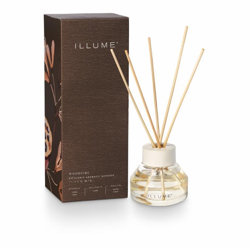 Bloomingville ILLUME Dyfuzor Zapachowy z Patyczkami 88,7 ml / Woodfire