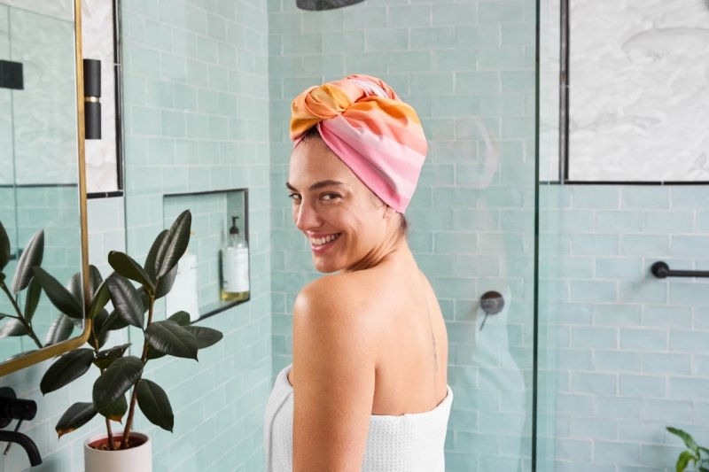 Dock &amp; Bay SOFT Szybkoschnący Turban do Suszenia Włosów / Miami Sorbe