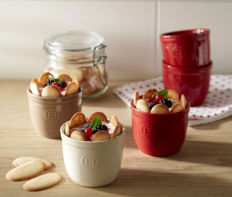 Emile Henry - Foremka do Zapiekania Typu Ramekin 2 Szt. N°8 - Biała