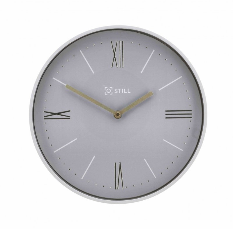 Villa Collection STILL Zegar Ścienny 30 cm Szary / Złoty
