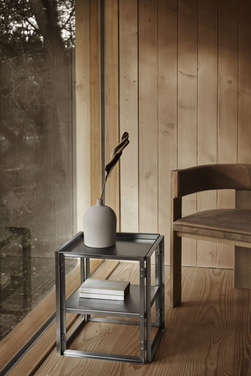 Kristina dam studio COLLECTOR Krzesło Dębowe / Tapicerowane Skóra Brązowa