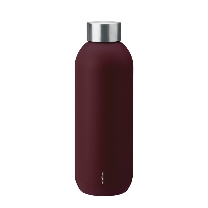 Stelton KEEP COOL Stalowa Butelka do Wody 600 ml / Fioletowa