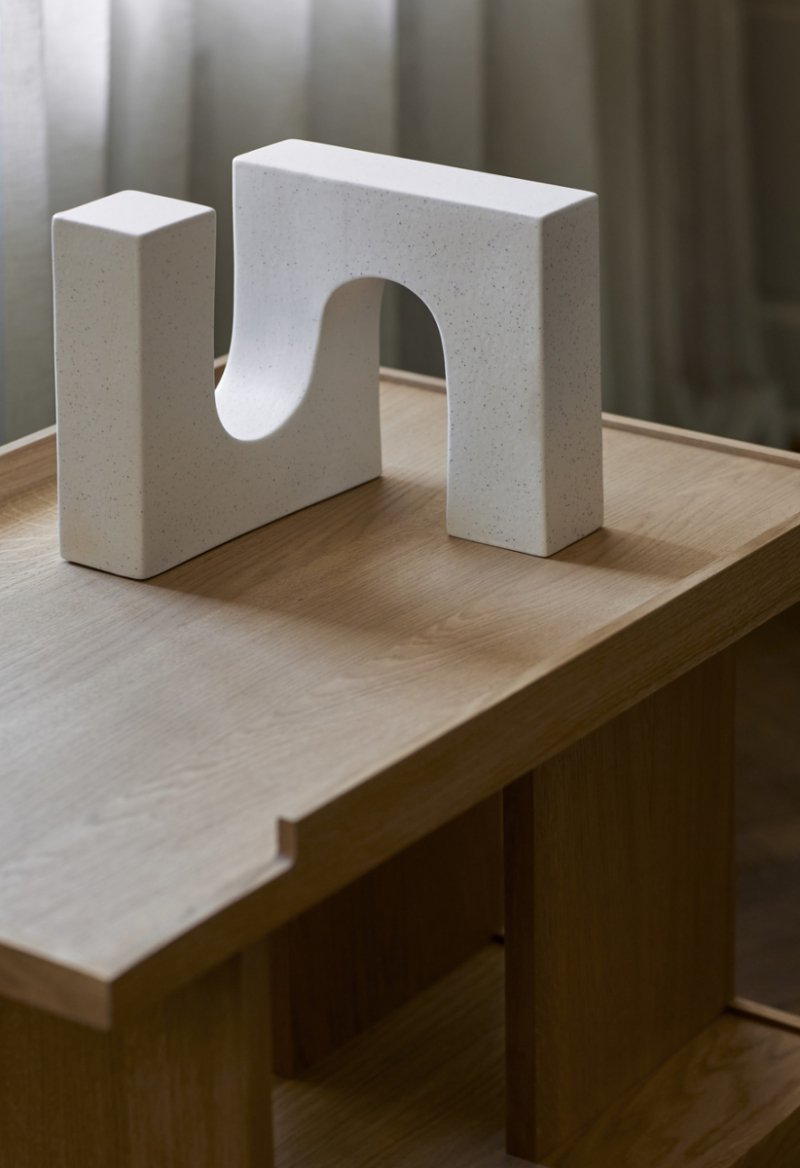 Kristina dam studio BRICK Rzeźba Dekoracyjna / Biała