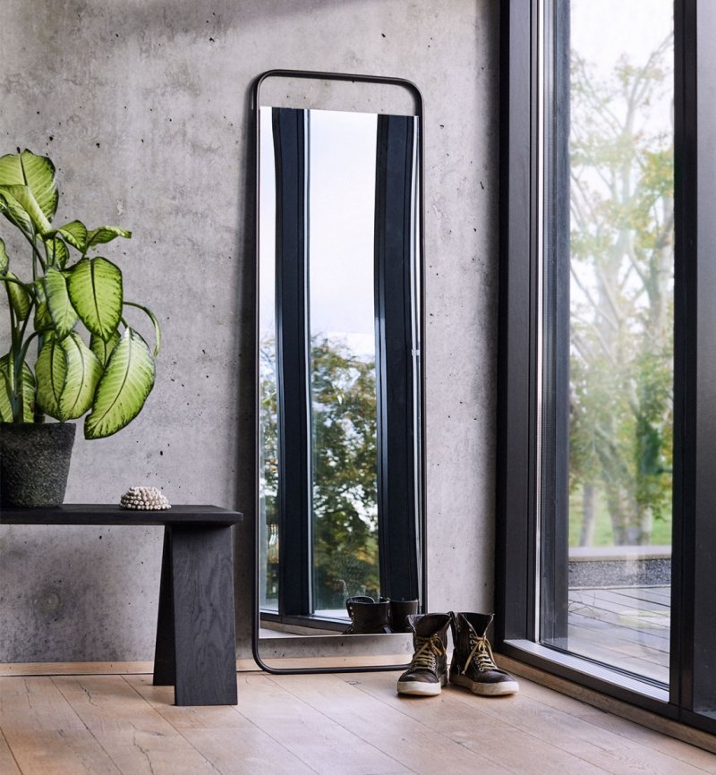 Muubs COPENHAGEN Lustro Ścienne 166 cm / Czarne