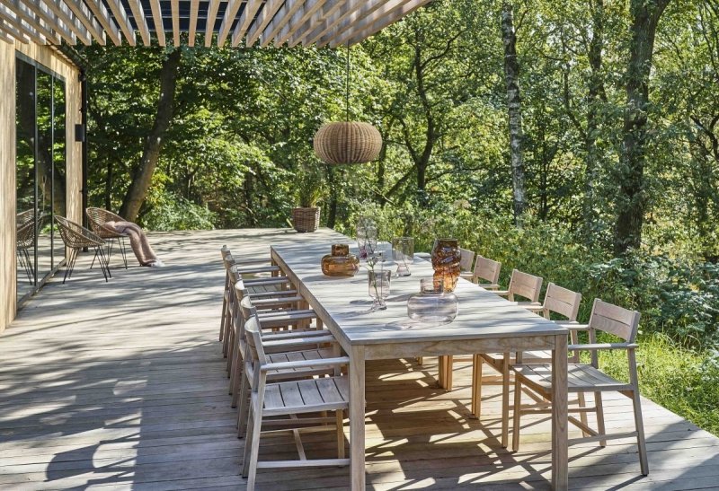 Villa Collection BAKS Szklany Wazon do Kwiatów 30 cm Brązowy