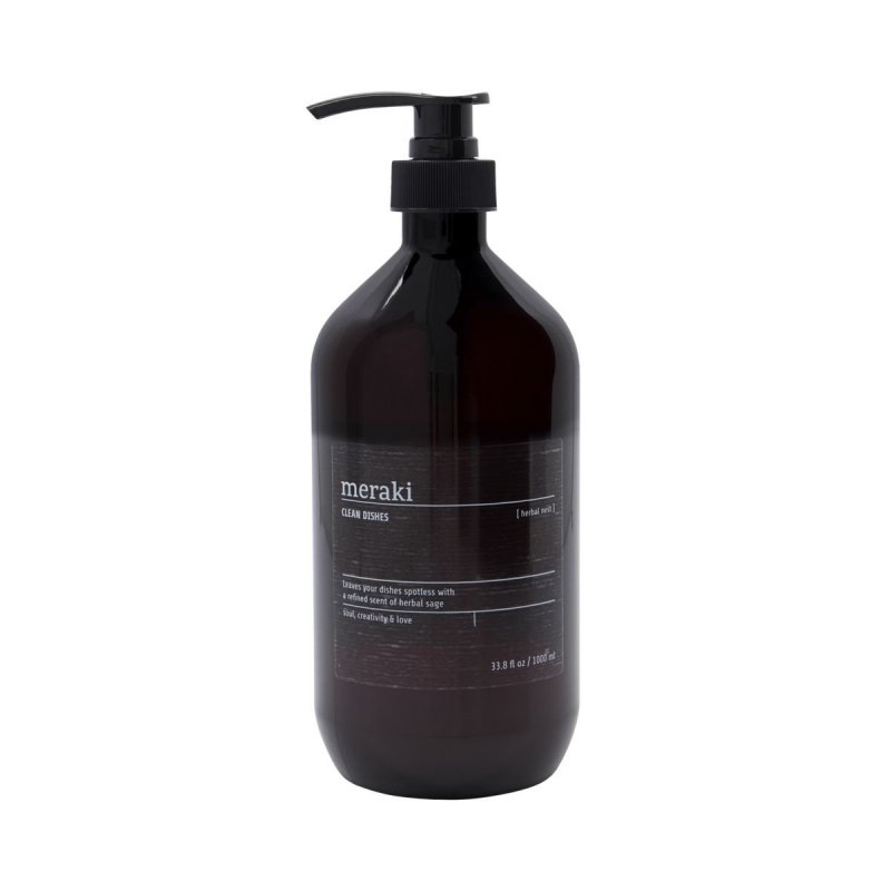 Meraki HOME Dozownik - Ekologiczny Płyn do Mycia Naczyń 1000 ml Herbal Nest