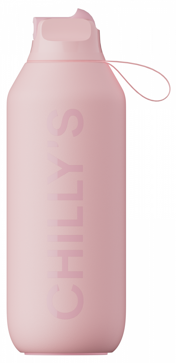 Chilly's SERIES 2 SPORT Stalowa Butelka Sportowa do Wody 500 ml - Termiczna / Różowa