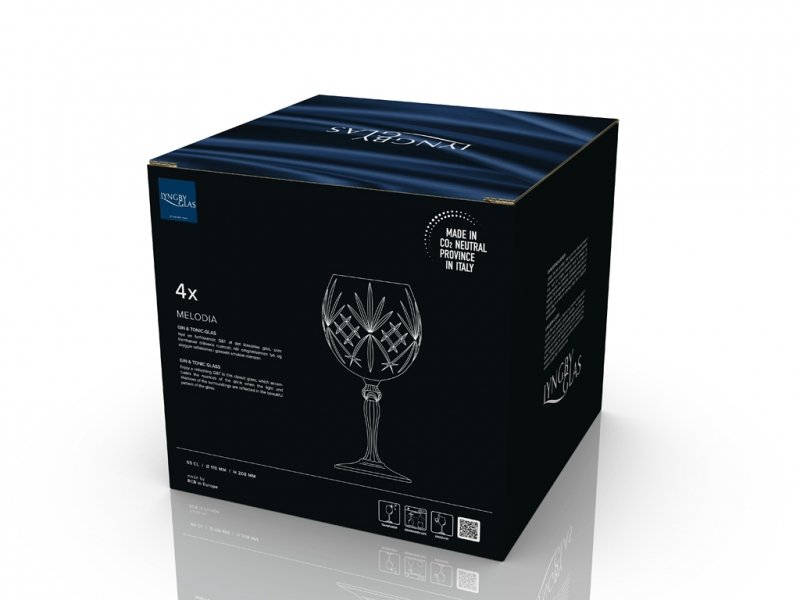 Lyngby Glass MELODIA Kryształowe Kieliszki do Gin &amp; Tonic - Aperola / 4 Szt.
