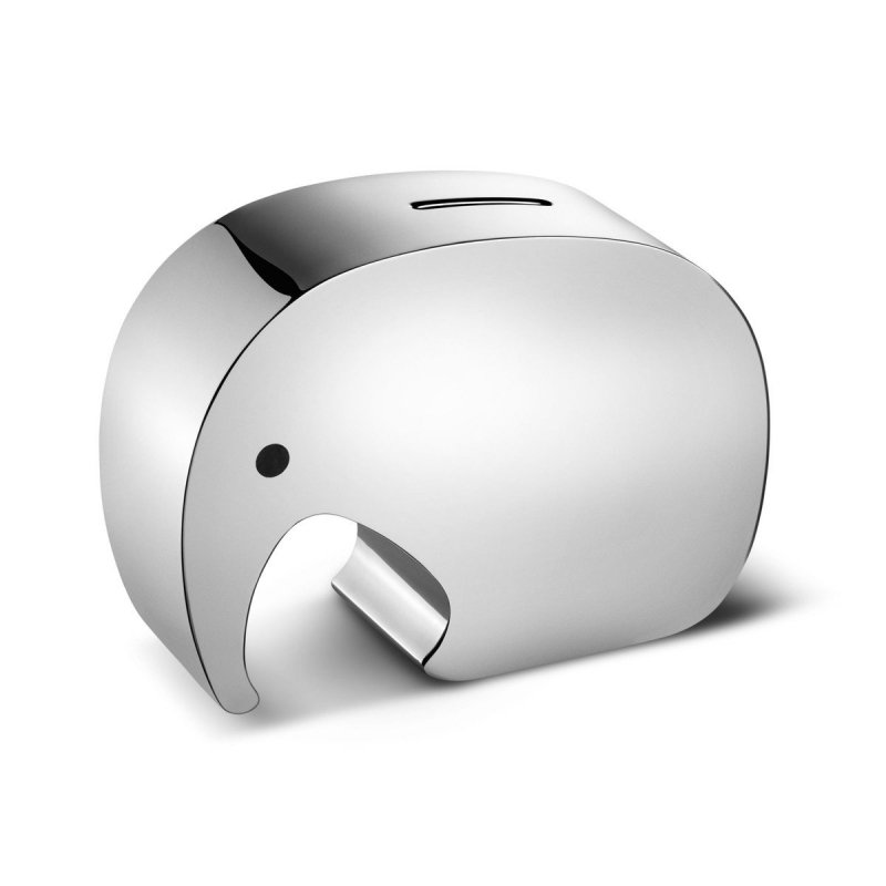 Georg Jensen MONEYPHANT Skarbonka Słonik z Drewnianą Figurką