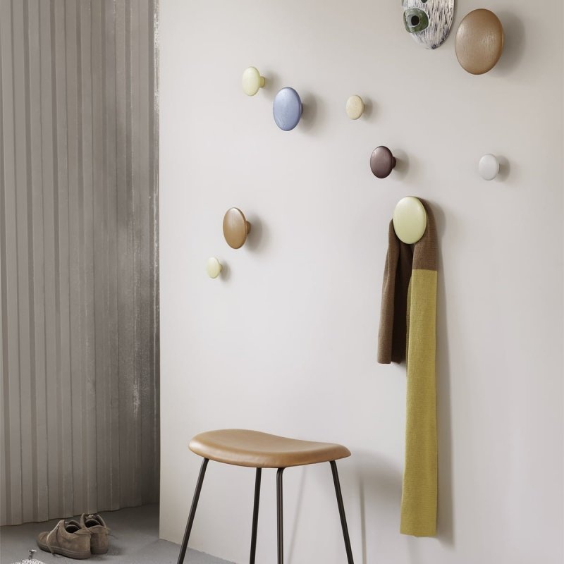 Muuto DOTS Wieszak Drewniany S - 9 cm Granatowy Night Blue