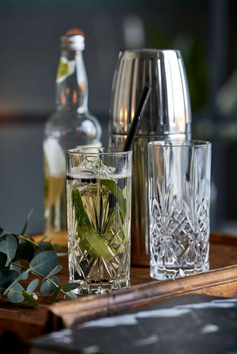 Lyngby Glass MELODIA Kryształowe Szklanki Long Drink 360 ml 6 Szt.