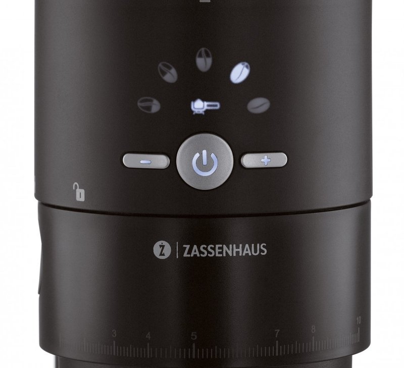 Zassenhaus EXPERT Elektryczny Młynek do Kawy Czarny 