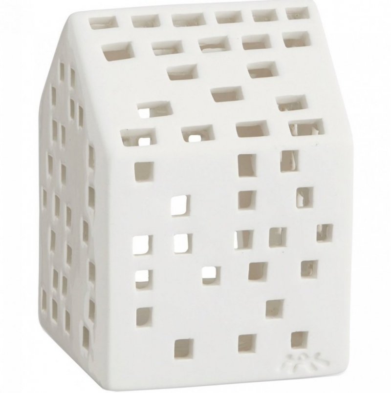 Kähler URBANIA Świecznik Tealight - Domek Biały - Classic