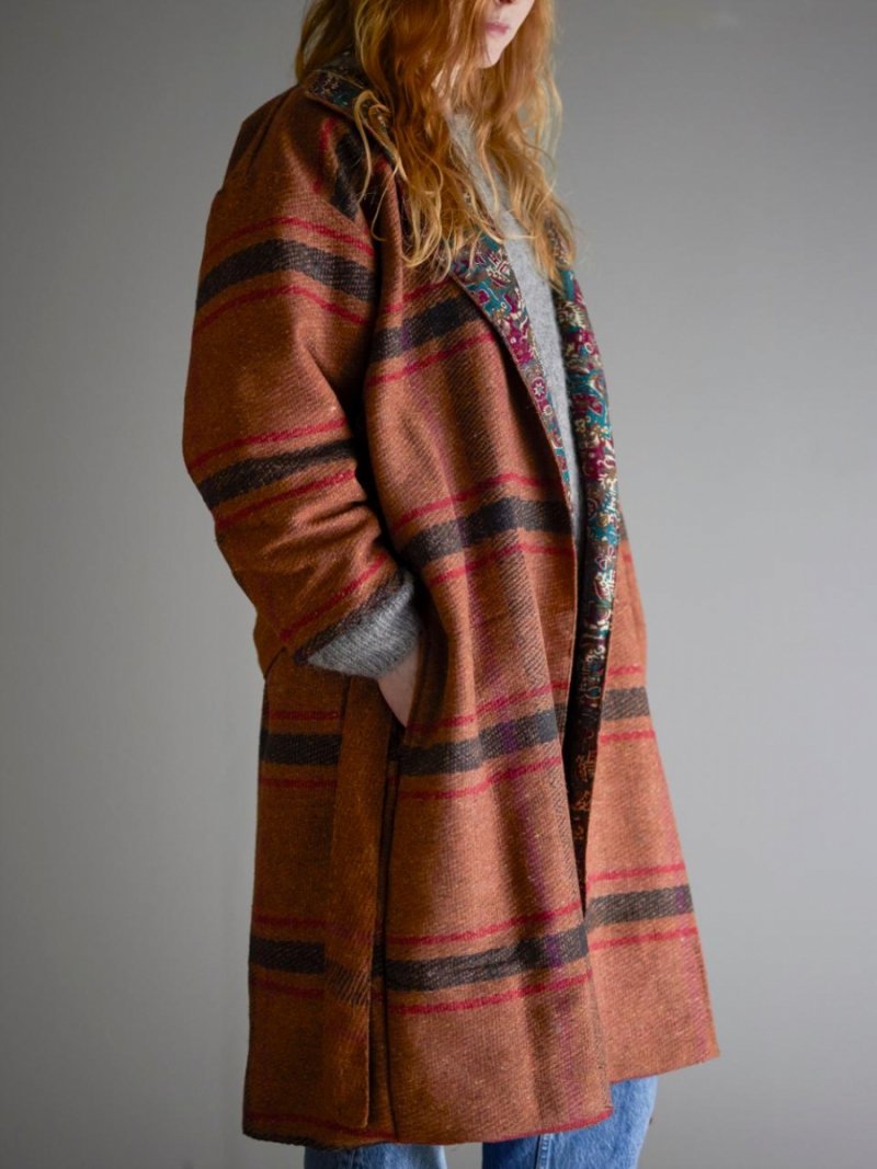 Bloomingville RIETI Kimono Dwustronne / Brązowe