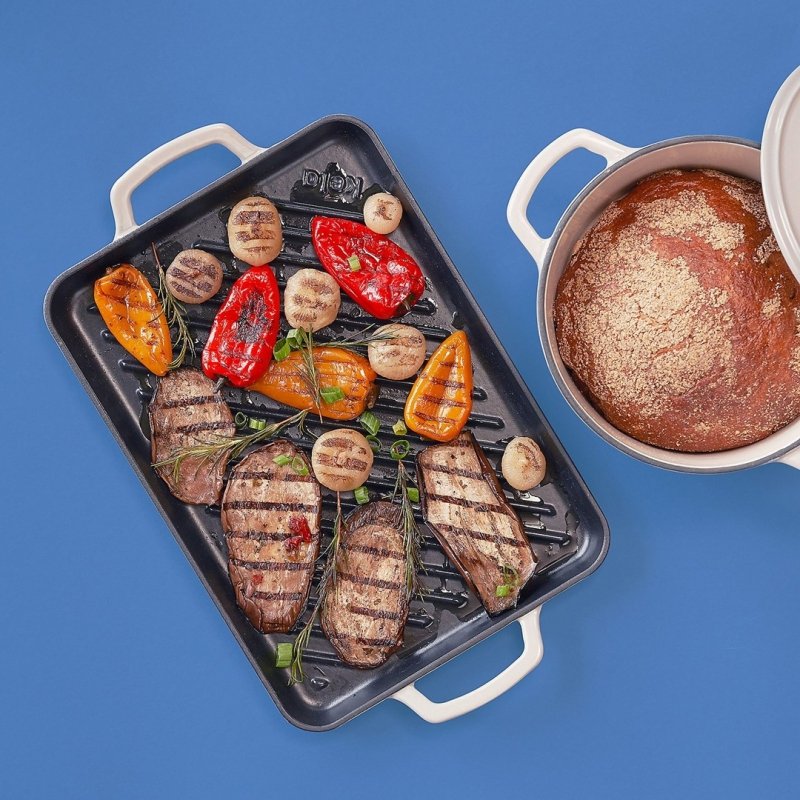 Kela CALIDO Żeliwna Płyta Grillowa / Szara