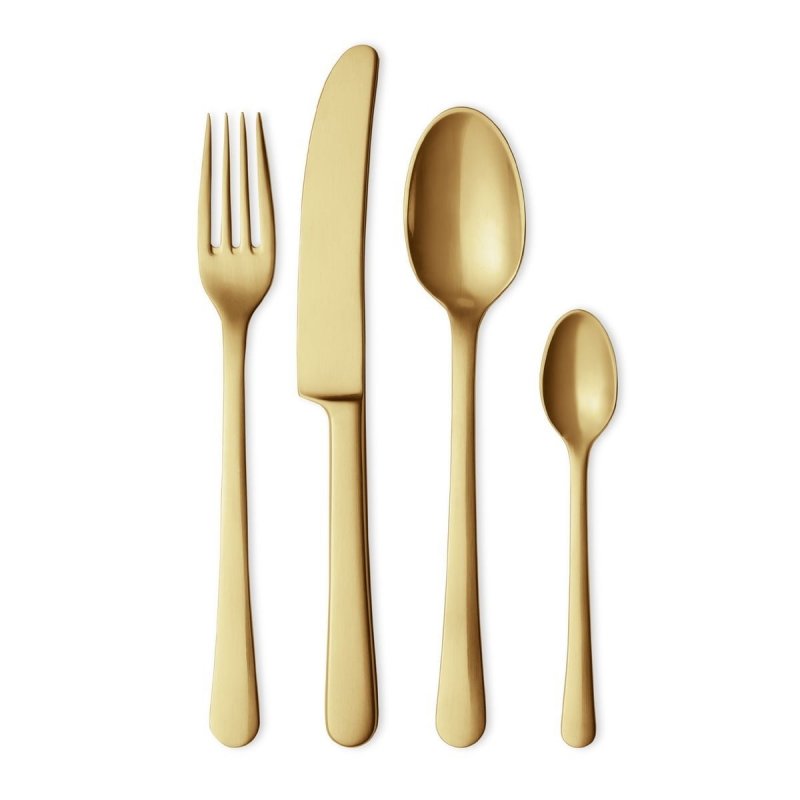 Georg Jensen COPENHAGEN Zestaw Sztućców 4 El. Złoty