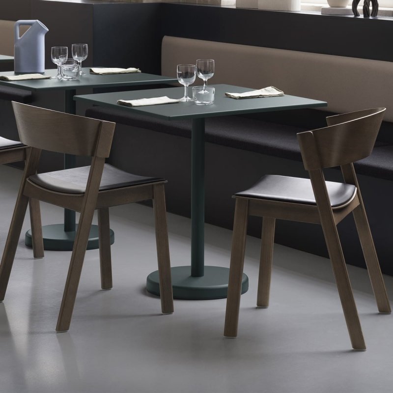 Muuto LINEAR Kwadratowy Ogrodowy Stolik Kawowy 70x70 cm / Niebieski