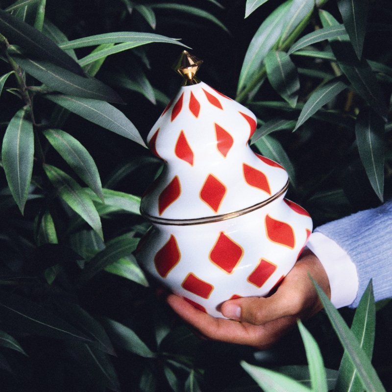 Alessi DELIGHT Świąteczny Pojemnik na Pierniczki Słodycze / Choinka Złota