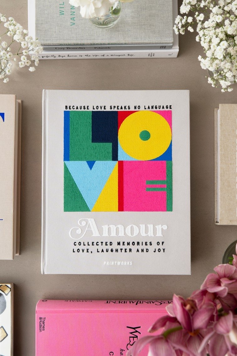 Printworks PHOTO Album do Zdjęć - Haftowany / Amour Grey Multi