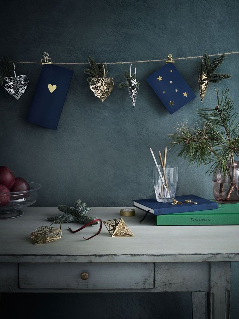 Rosendahl KAREN BLIXEN Christmas Zawieszka Świąteczna - Rożek 15 cm Srebrna