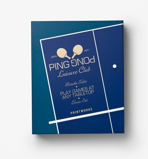 Printworks GAMES Przenośny Zestaw do Tenisa Stołowego / Ping Pong