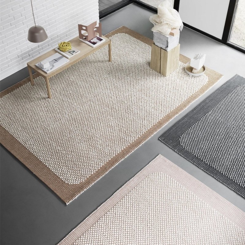 Muuto PEBBLE Dywan Wełniany 300x200 cm Jasnoszary