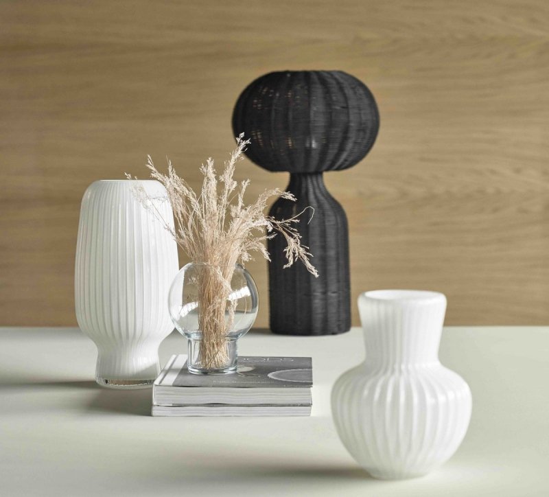 Villa Collection CUNEO Szklany Wazon do Kwiatów 20 cm Biały