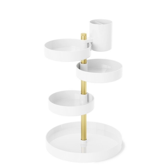 Umbra PIROUETTE Organizer na Kosmetyki / Pojemnik do Przechowwywania - Biały