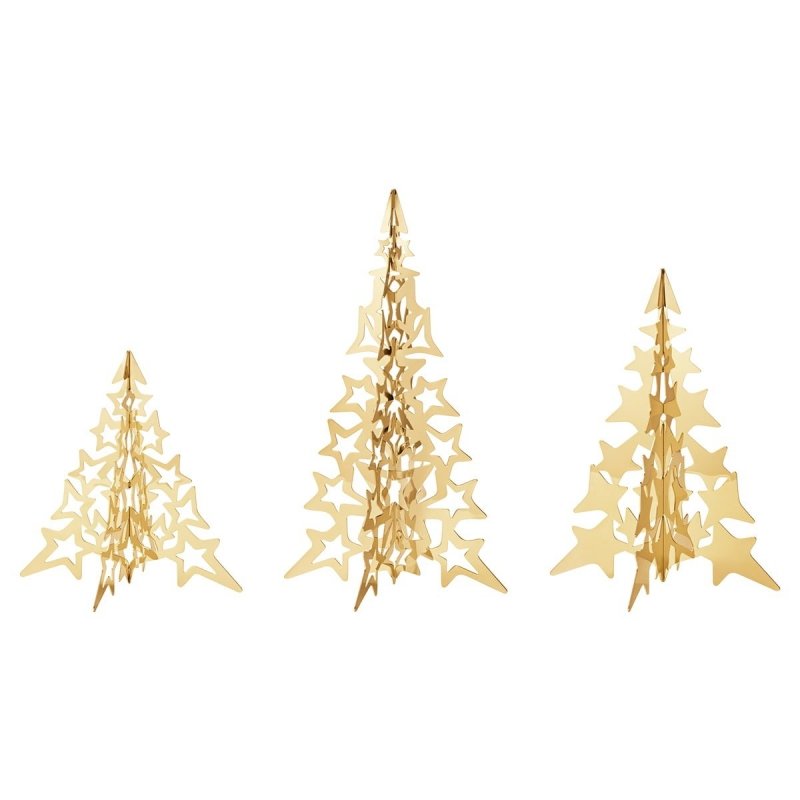 Georg Jensen CHRISTMAS Choinka Dekoracyjna 16 cm Złota