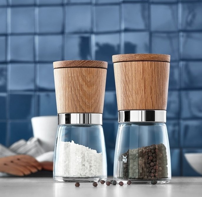 Wmf CERAMILL NATURA Młynek do Soli i Pieprzu - Zestaw 2 Młynków