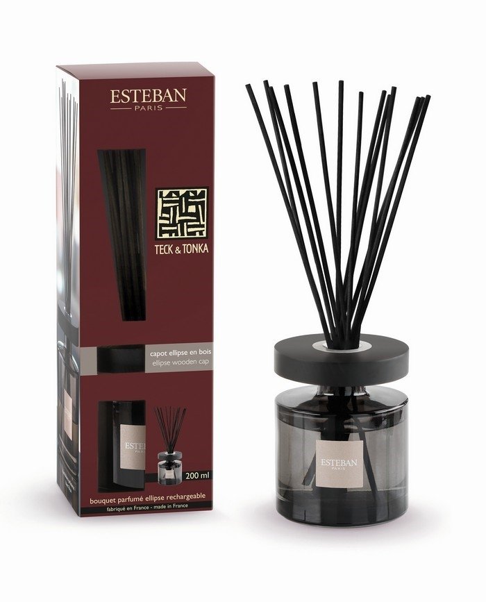 Esteban PARIS Dyfuzor Zapachowy z Patyczkami 200 ml / Zapach Teck and Tonka