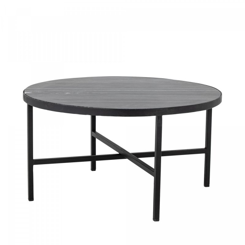 Bloomingville ESTELLE Okrągły Stolik Kawowy 76 cm  / Czarny