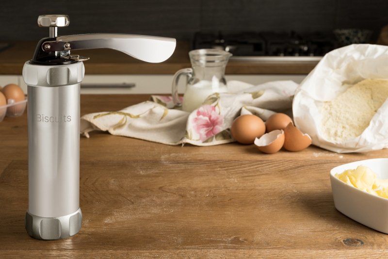 Marcato CLASSIC LINE Ręczna Maszynka do Wyciskania Ciastek / Srebrna