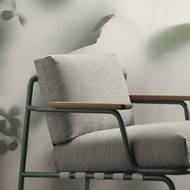 Muuto SETTLE Fotel Ogrodowy / Jasnoszary