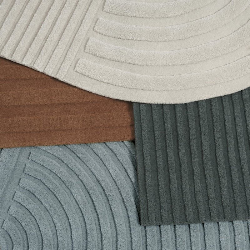 Muuto RELEVO Dywan Wełniany 200x300 cm Biały Off-White