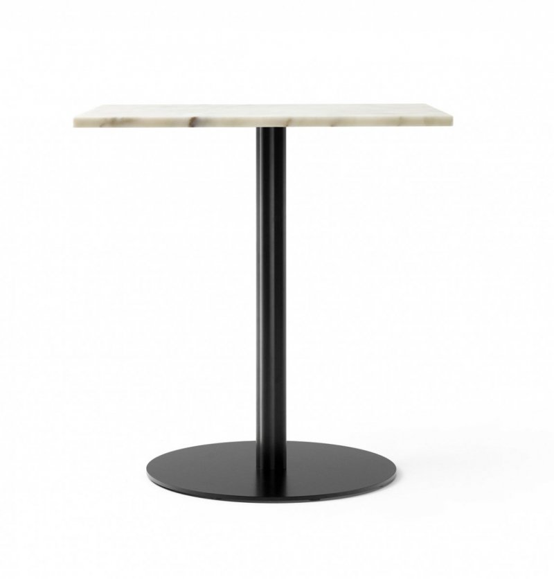 Menu HARBOUR COLUMN Stół 60x70 cm Czarny - Blat Marmurowy Biały