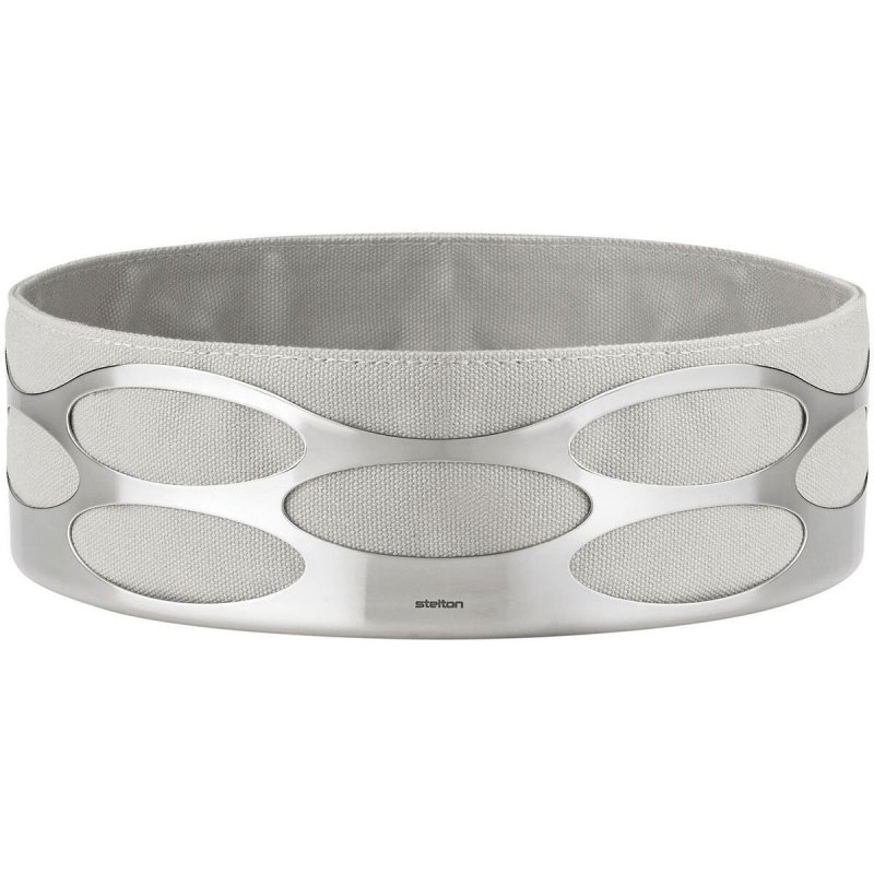 Stelton EMBRACE Stalowy Chlebak - Kosz na Pieczywo / Brudna Biel