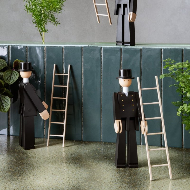 Kay Bojesen CHIMNEY Figurka Drewniana - Kominiarz z Drabiną