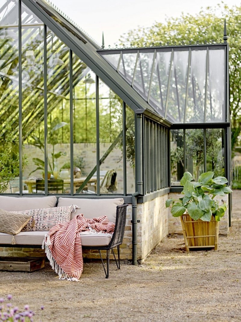 Bloomingville MUNDO Sofa Ogrodowa / Czarna
