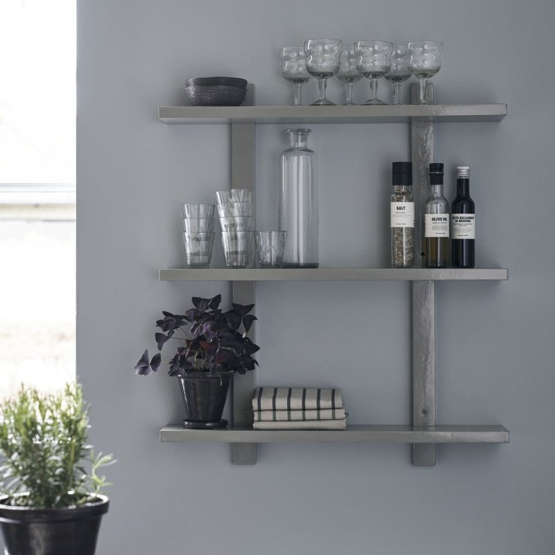 House Doctor SHEO Półka Ścienna 80 cm Szara