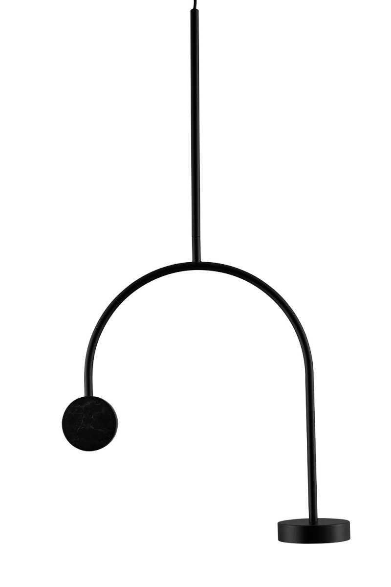 Aytm GRASIL Lampa Wisząca Czarna - Marmur