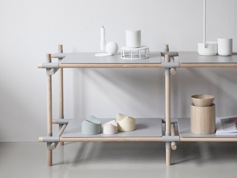 Designerski świecznik ze stali lakierowanej Menu Optical