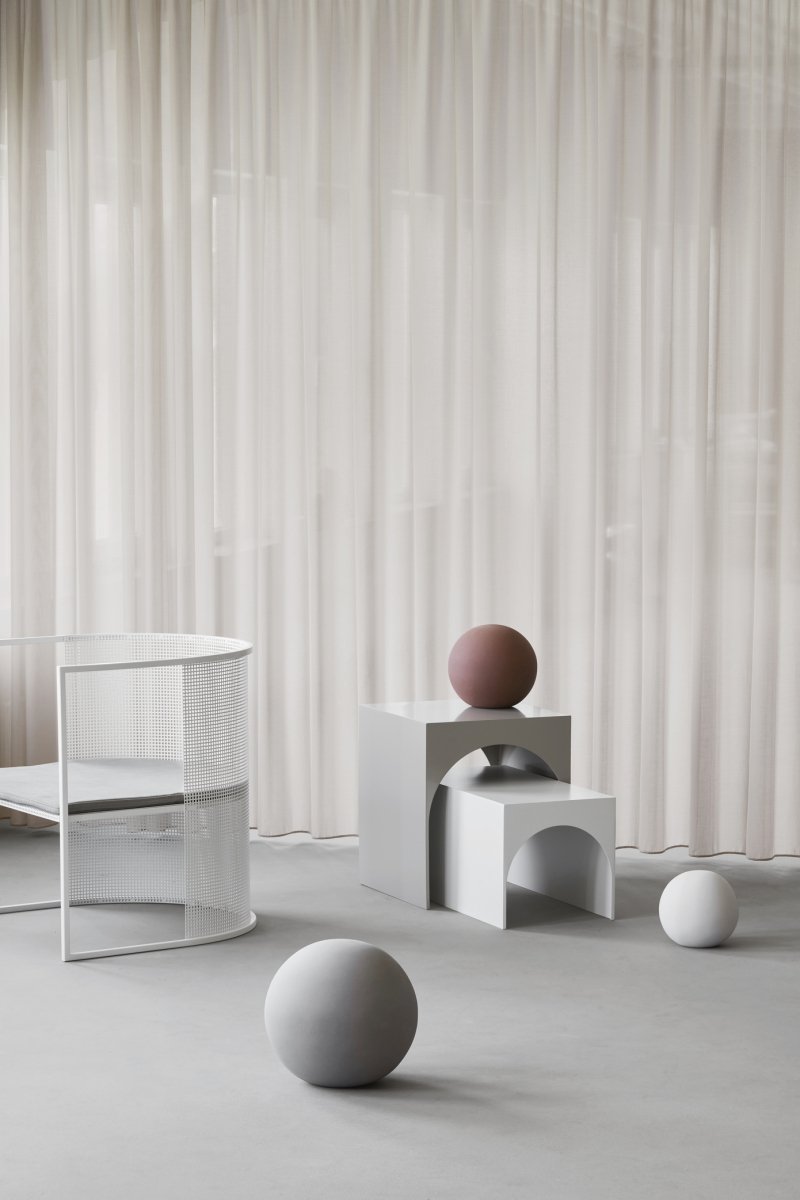 Kristina dam studio BAUHAUS Fotel Ogrodowy / Biały