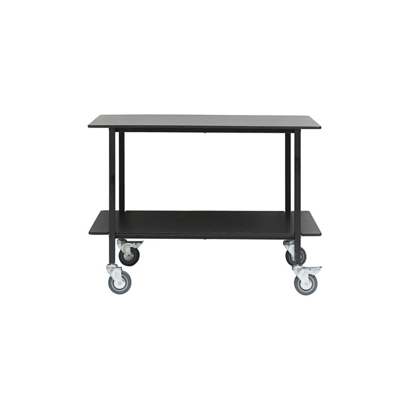 House Doctor VENE Regał na Kółkach 70 cm Czarny