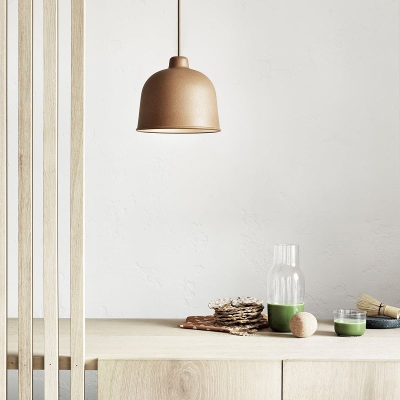 Muuto GRAIN Lampa Wisząca 21 cm Zielona Dusty Green