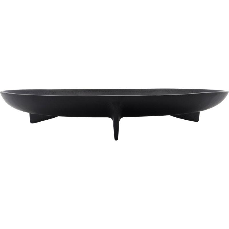 House Doctor CAST Metalowa Taca - Patera Dekoracyjna 38 cm / Czarna