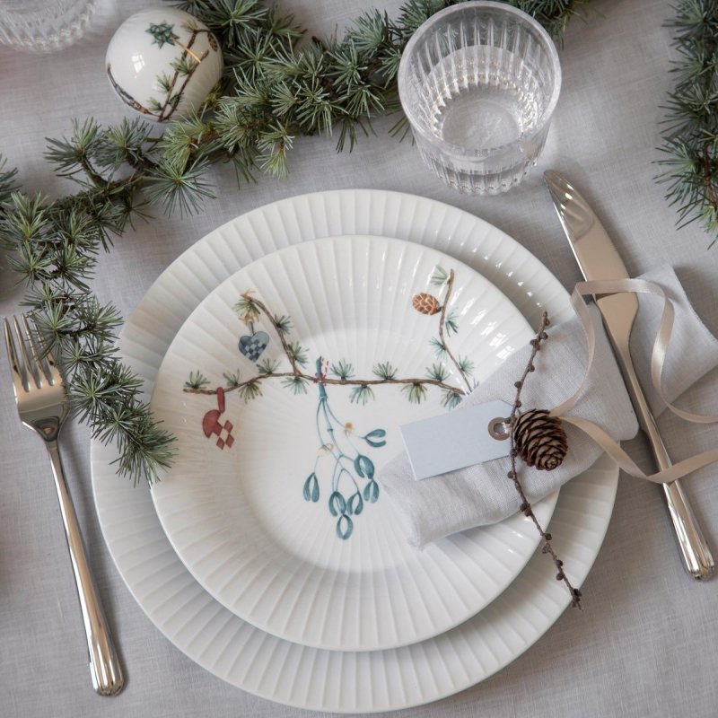 Kähler HAMMERSHØI CHRISTMAS Świąteczny Talerz Głęboki do Zupy 21 cm