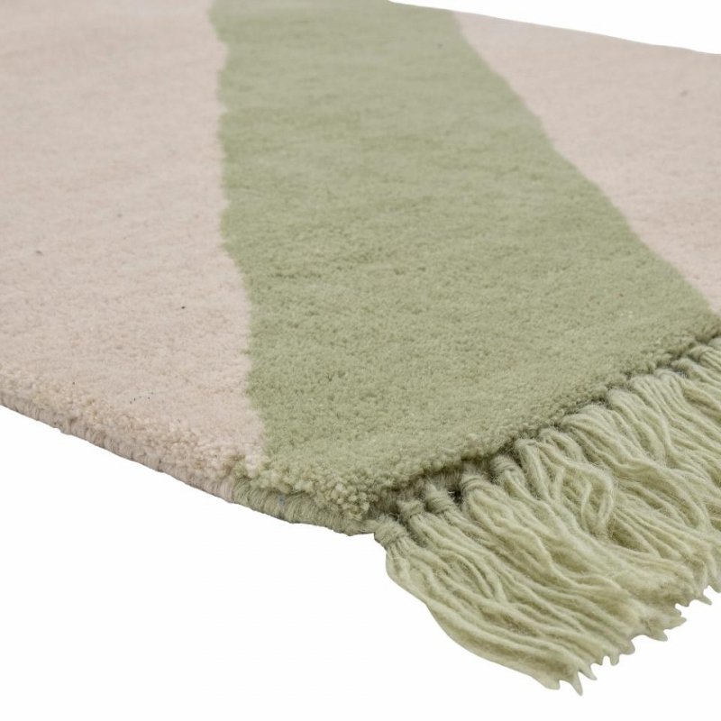 Bloomingville FROGGY Dywan Wełniany 120 cm / Zielony